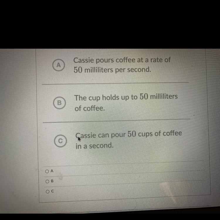 The graph shows the relationship between the volume of coffee in a cup and the length-example-1