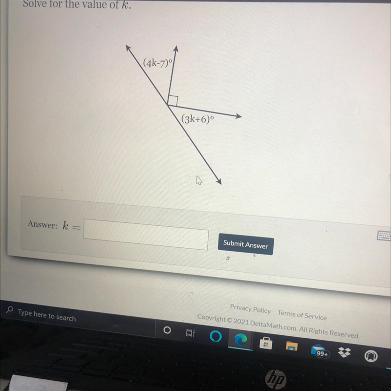 Solve for the value of k. Please help 10 min left-example-1