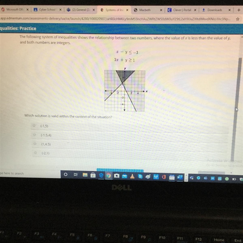 The following system of inequalities shows the relationship between two numbers, where-example-1