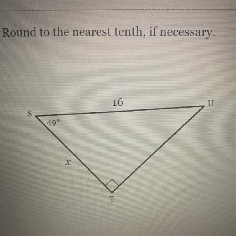 Solve for x. Round to the nearest tenth, if necessary.-example-1