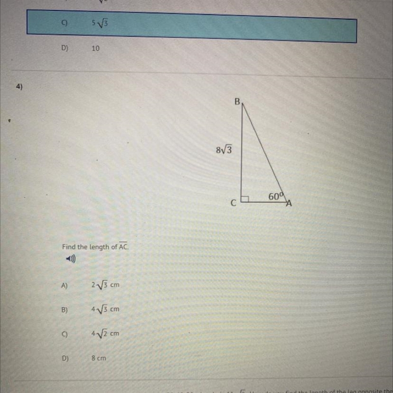 Find the length of AC.-example-1