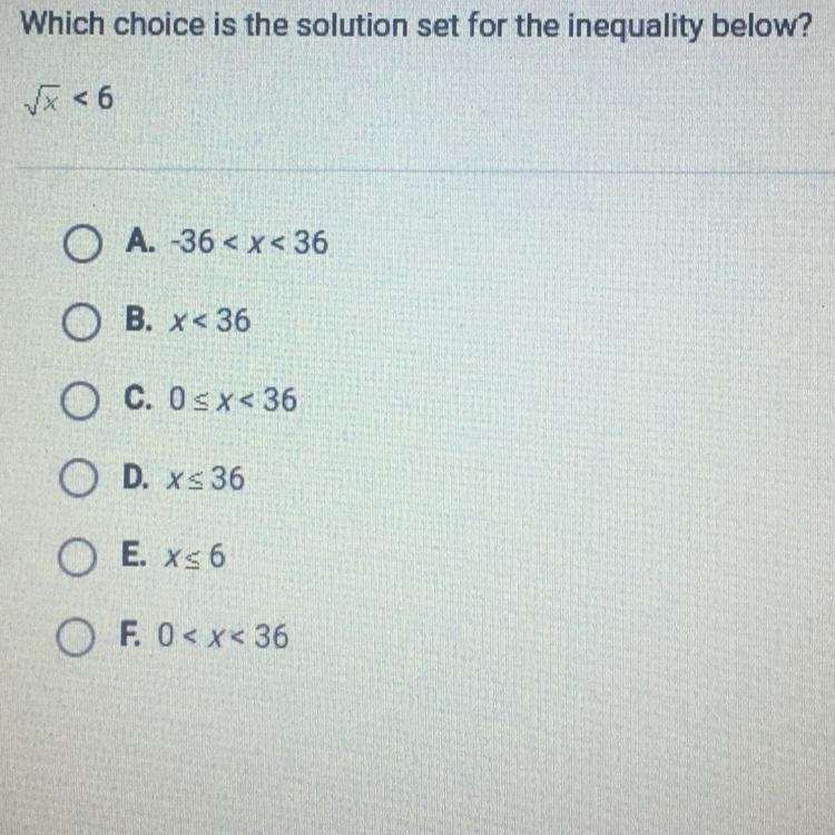 Which choice is the solution set for the inequality below?-example-1