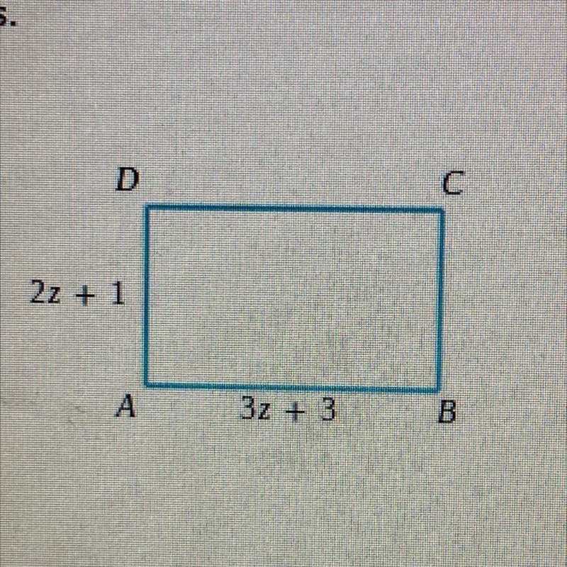 “the perimeter of the rectangle below is 58 units. find the length of side AB. write-example-1