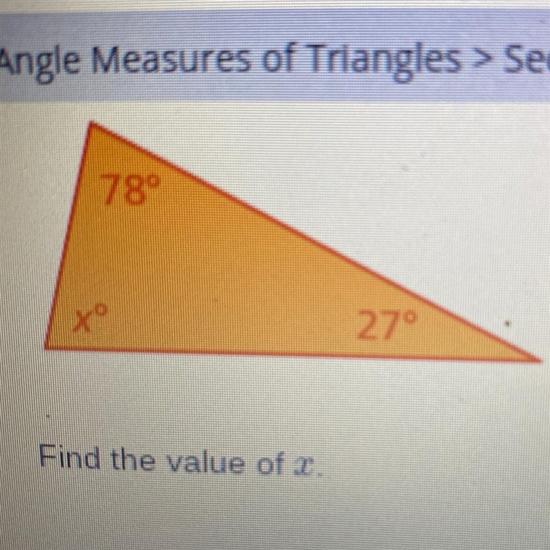 Find the value of x. Please help and can somebody tell me how to find x?-example-1