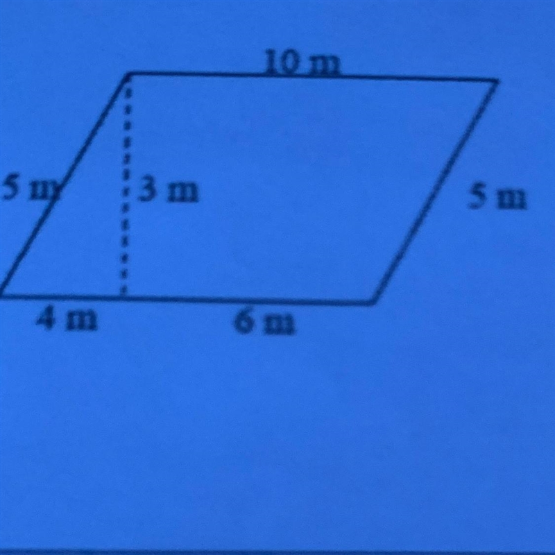 Find the area of the parallelogram. Show all your work.-example-1