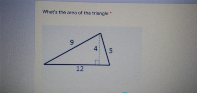 Find the area of the triangle​-example-1