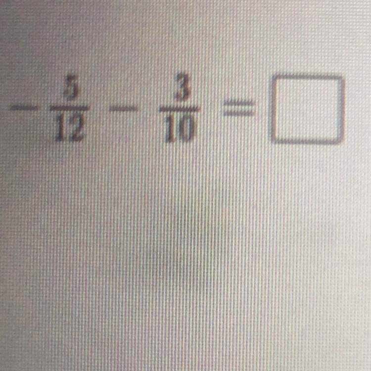 Subtract. Write your answer as a fraction in simplest form. -5/10 - 3/10-example-1