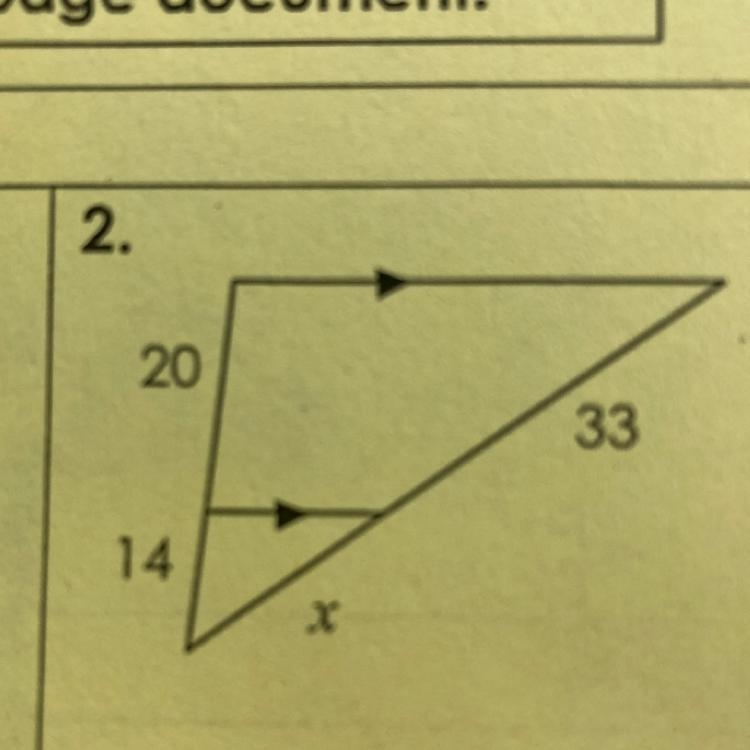 Please help & solve for x thank you!-example-1