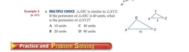 Geometry problem above ^ ABC is similar to...-example-1