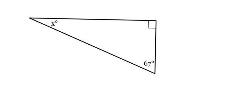 The measures of the angles of a triangle are shown in the figure below. Solve for-example-1