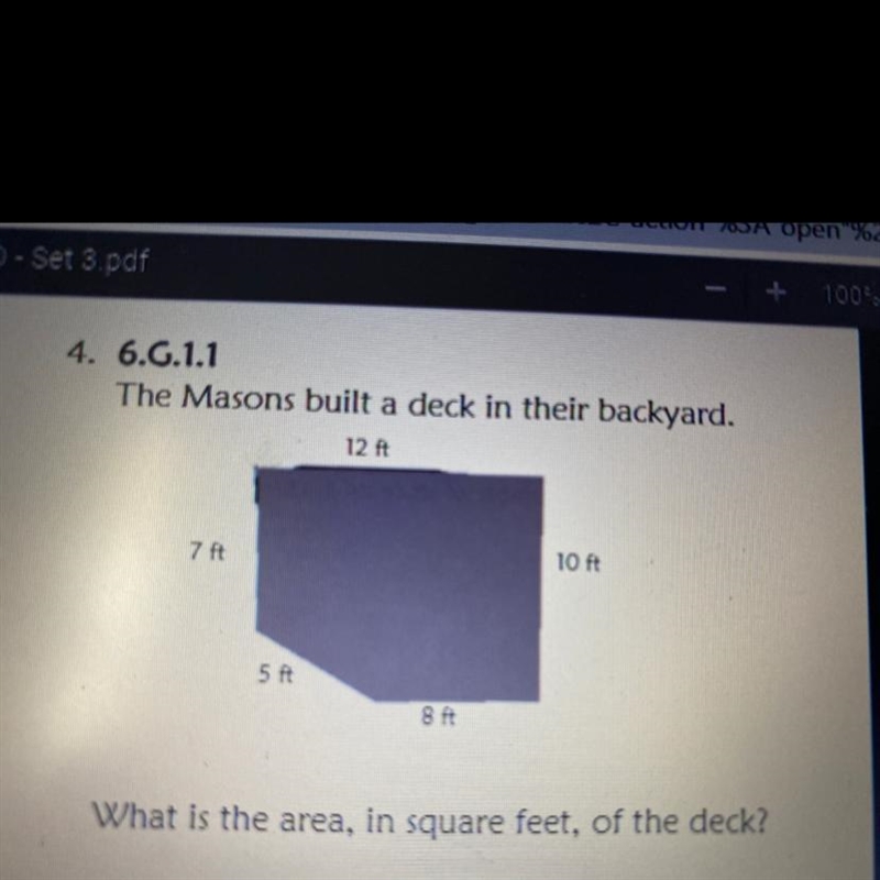 What is the area, in square feet, of the deck?-example-1