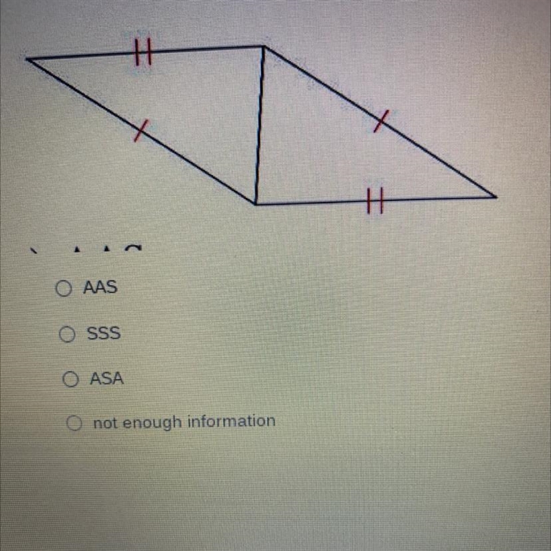 Are these two triangles congruent? if so state, how you know.-example-1