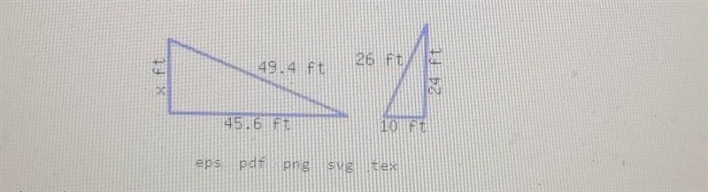 BEEN ASKING FOR AN HOUR NOW!! the following two triangles are similar to each other-example-1