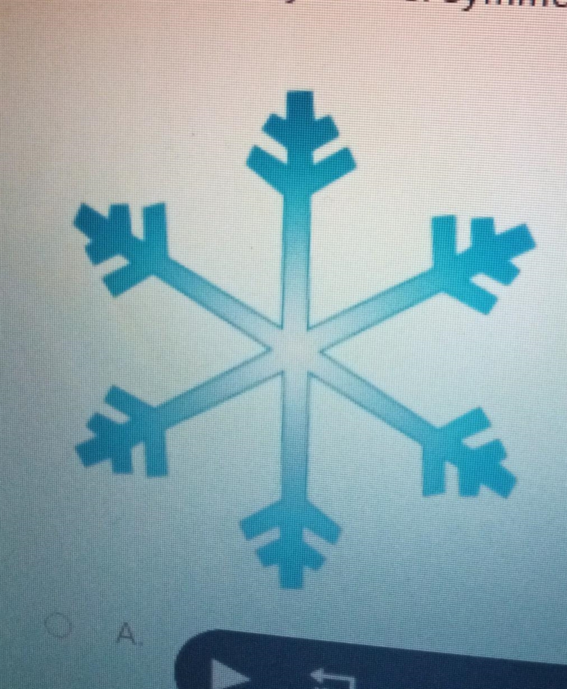 Is the figure line symmetric? If yes, how many lines of symmetry does the figure have-example-1