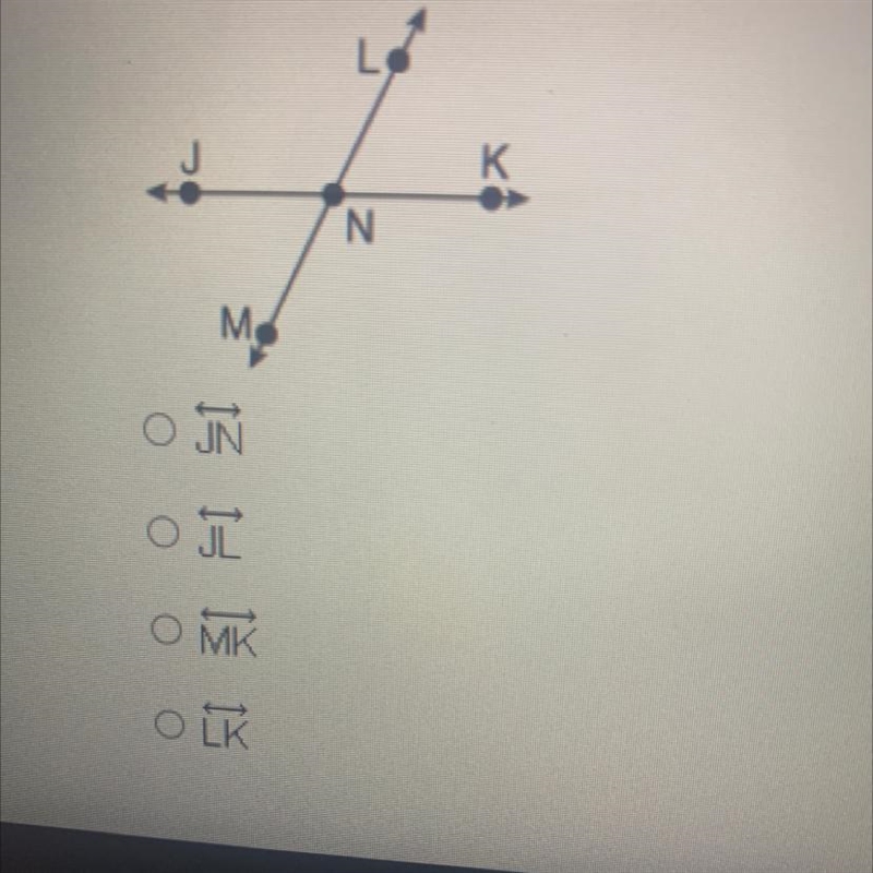 Which of the following names a line segment in the drawing?-example-1