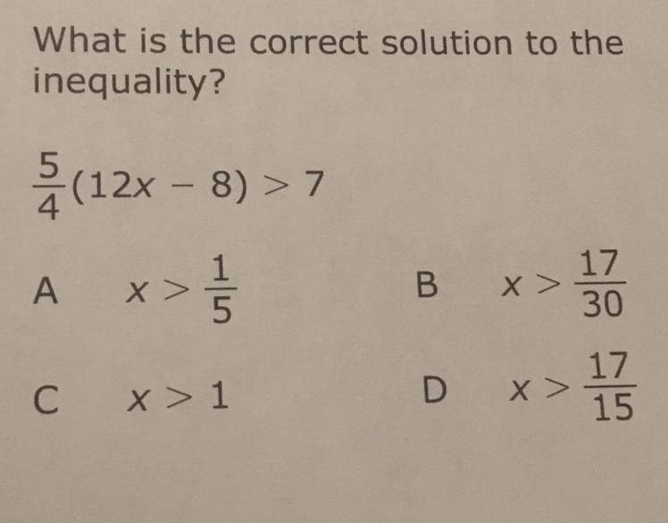 What is the correct solution to the inequality?-example-1