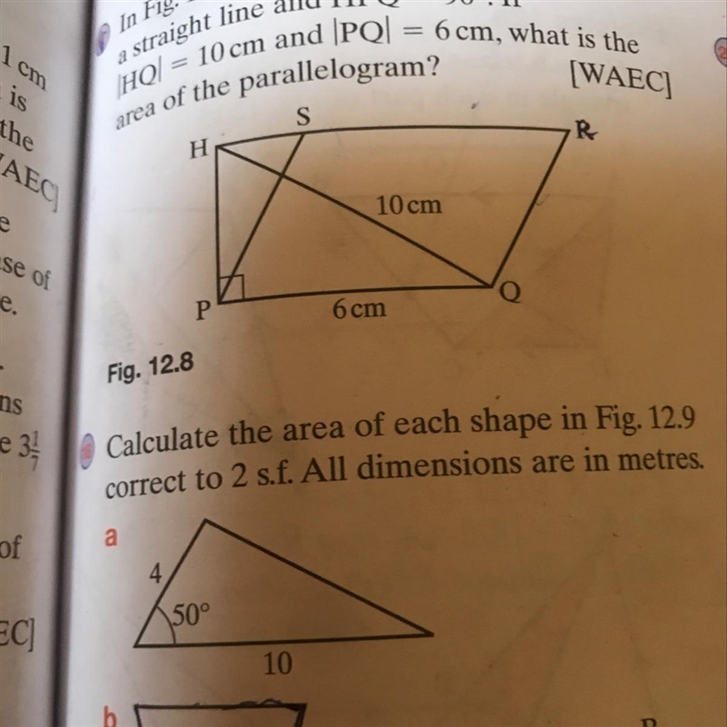 Calculate the area of a triangle and correct to 2 significant figures.-example-1