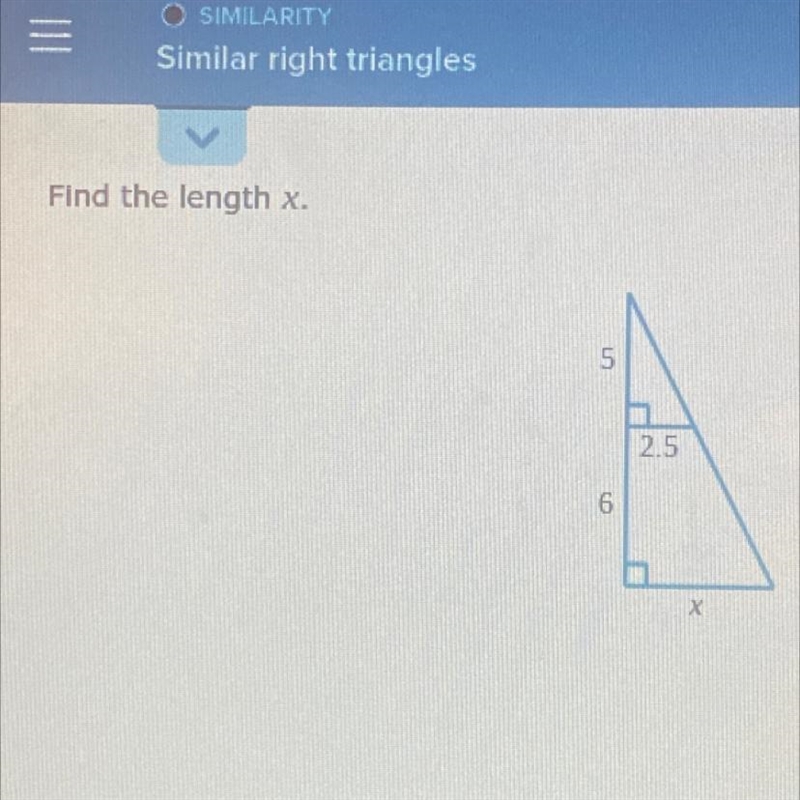 Find the length of x help please i need it ssap-example-1