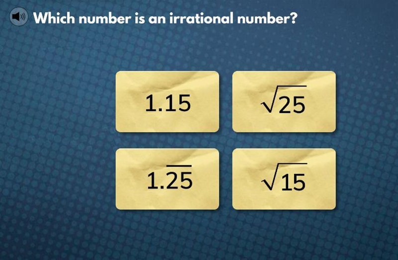 Which number is irrational-example-1