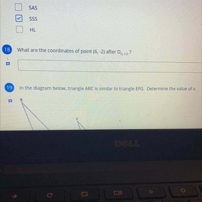 What are the coordinates of point (6,-2) after D o, 1/2￼-example-1