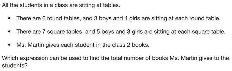 A. 2 (6 + 3 + 4 + 7 + 5 + 3) B. 6 (3 + 4) + 7 (5 + 3) + 2 C. 2 [6 (3 + 4) + 7 (5 + 3)] D-example-1