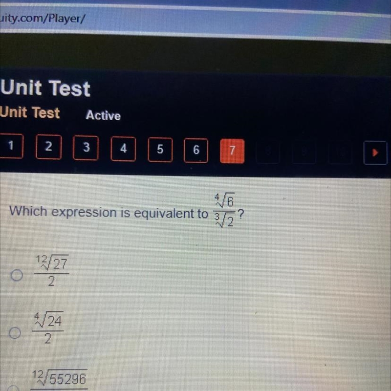 Which expression is equivalent to 4/6/3/2-example-1