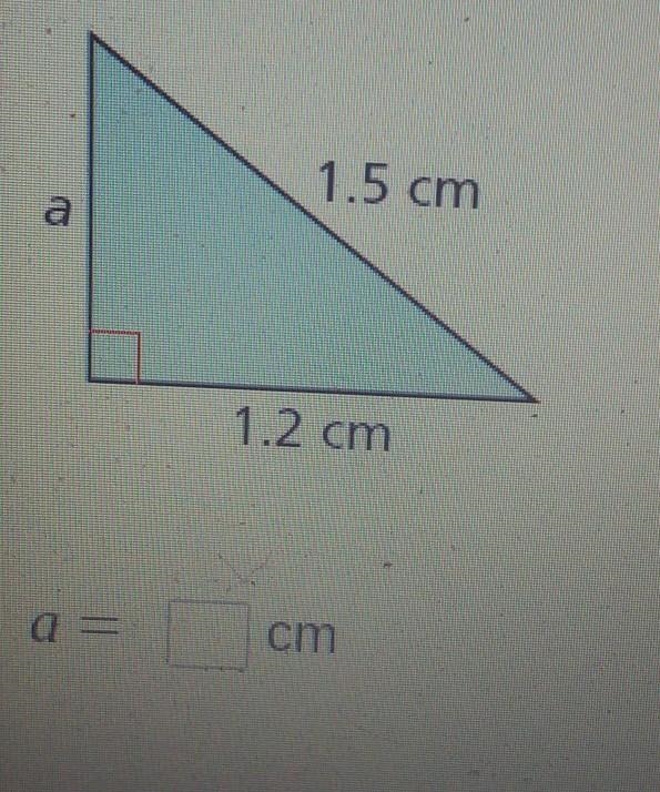 Find the missing length of the triangle. ​-example-1