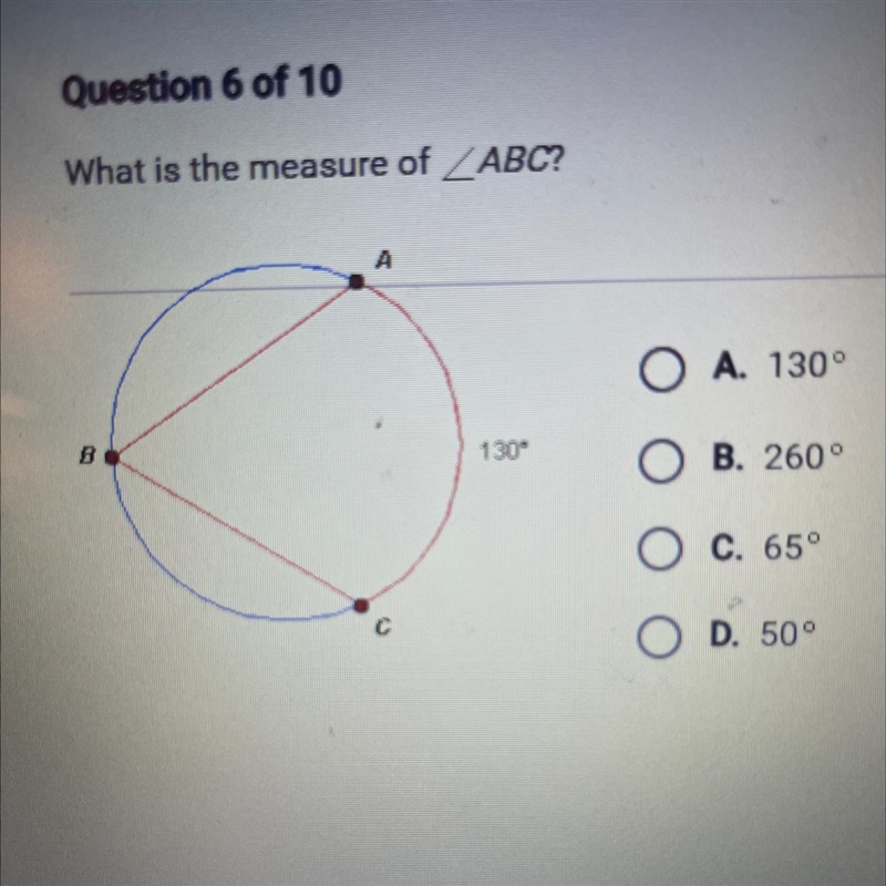 What is the measure of angle ABC ?-example-1