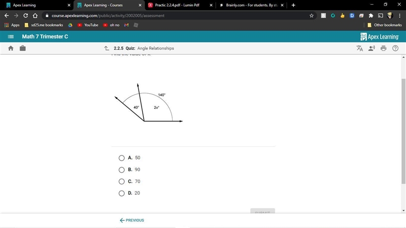 Find the value of X please i need help-example-1