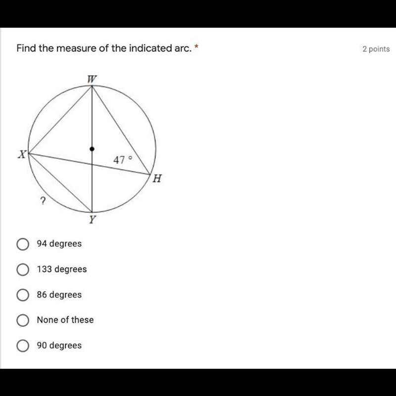 Find measure of indicated arc please!-example-1