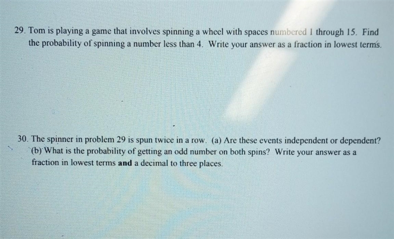 NO LINKS OR ANSWERING QUESTIONS YOU DON'T KNOW. Please help me with #29 and 30.​-example-1