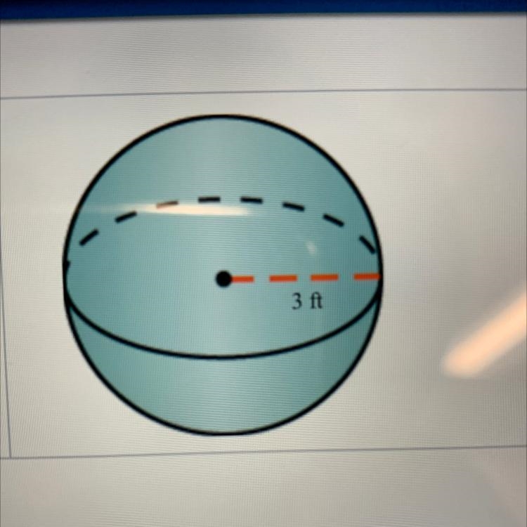 Find the volume of the sphere to the nearest cubic foot. use 3.14.-example-1