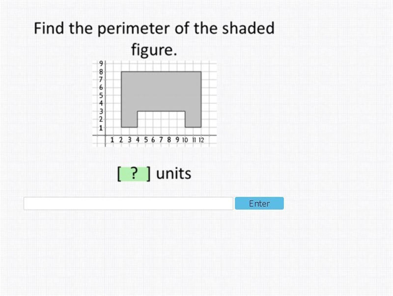 Need Help!!!!!!!!!!!!!! Find the perimeter of the shaded figure.-example-1