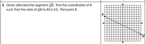 I need help with this question!!!! Given directed line segment QS, find the coordinates-example-1