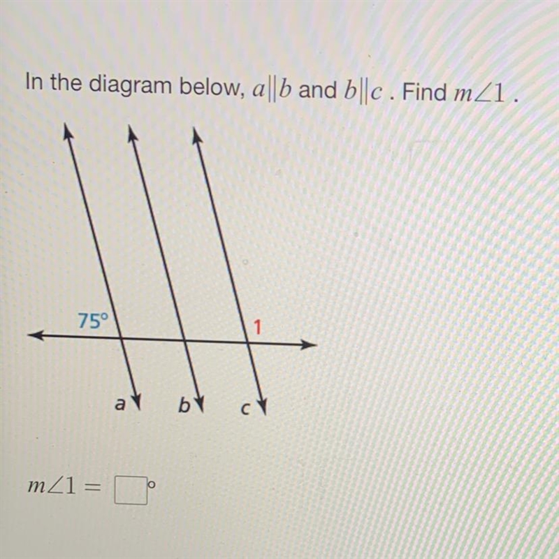 Find angle 1. Explain steps if possible.-example-1