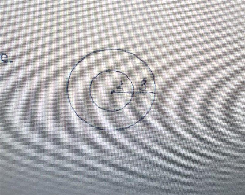 Find the area of the larger circle. ​-example-1