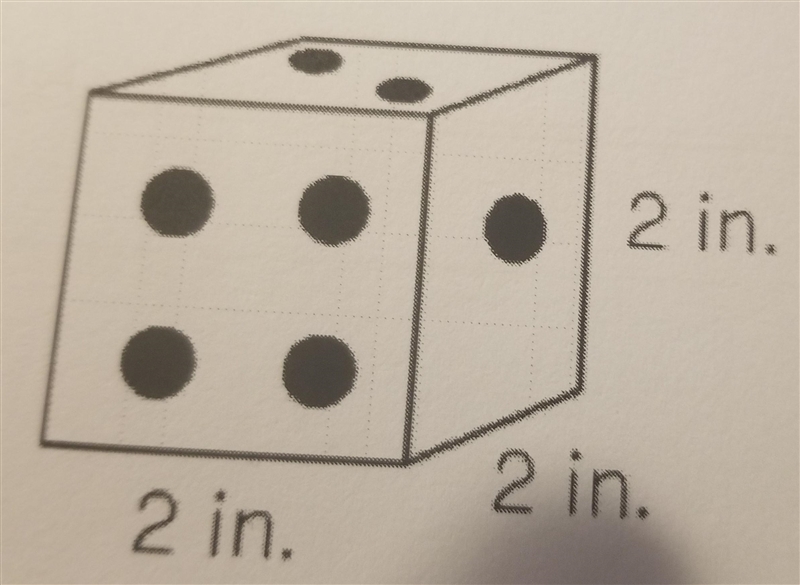 Find the surface area of the number cube below.-example-1