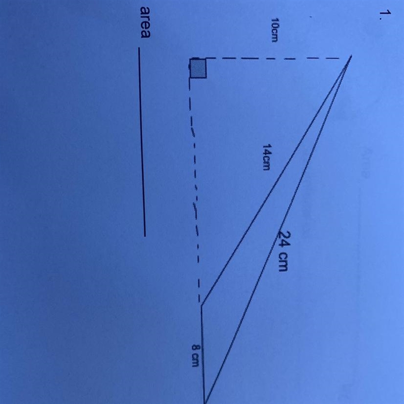 Math!!!! Fined the area of the triangle-example-1