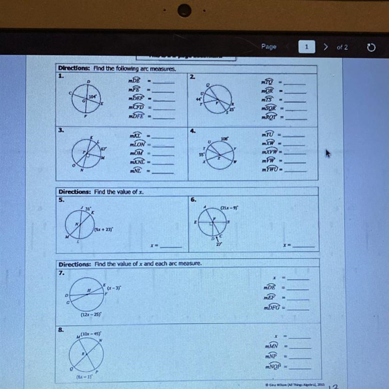 I just need to know how to solve the problems please help-example-1