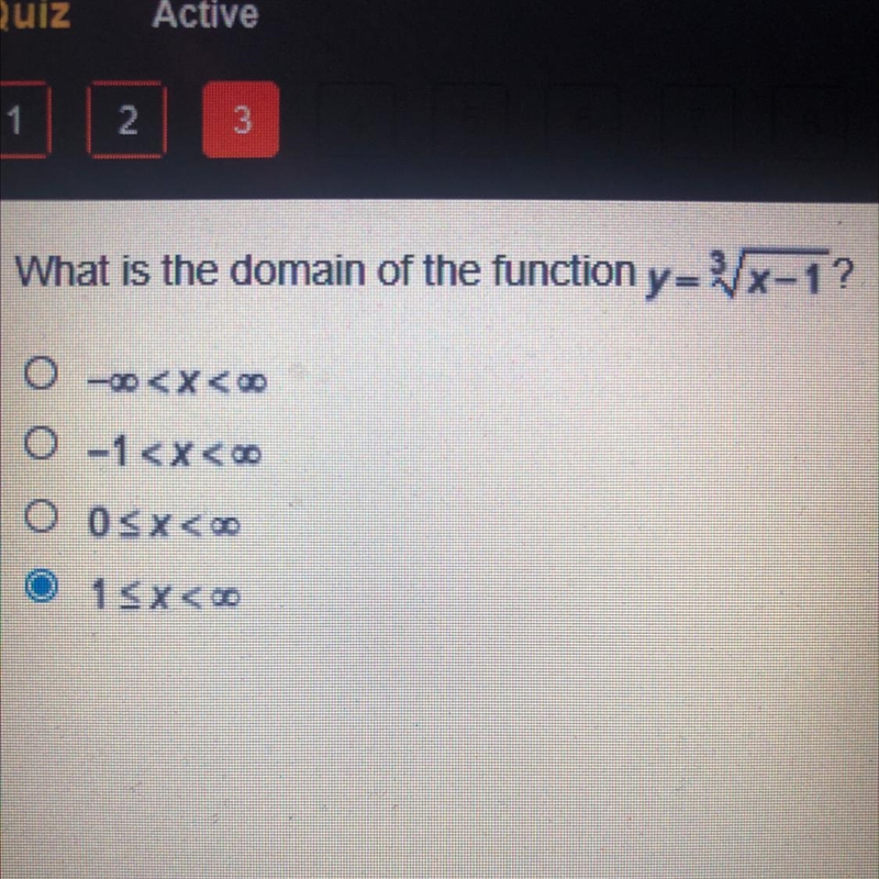 What is the domain of the function y=3x-1? Please help-example-1