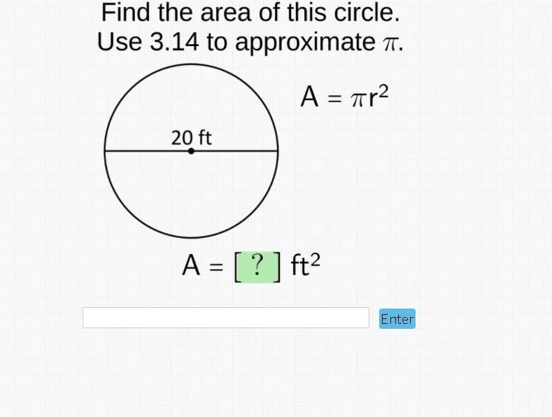 Find the area of this circle-example-1