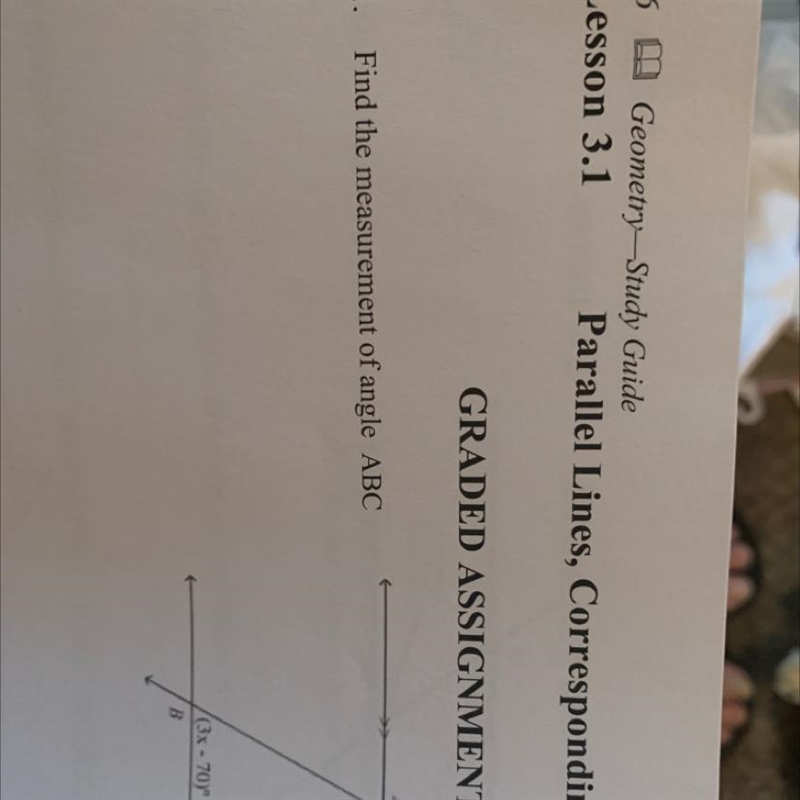 Find the measurement of angle ABC-example-1