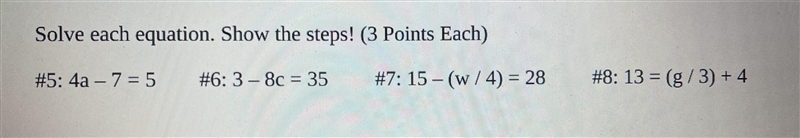 I need these 4 questions, they are 7th grade level so should be easy enough-example-1