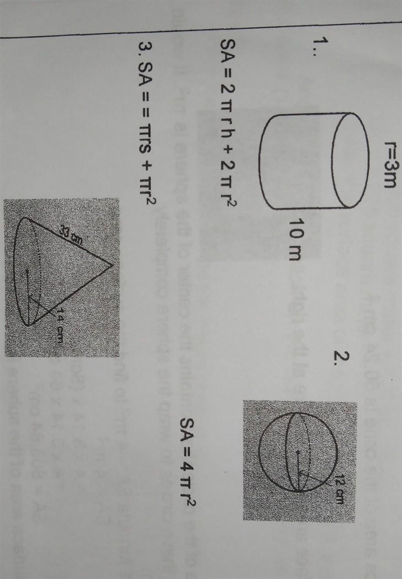 Directions: Solve for the surface area of the following figures using the formula-example-1