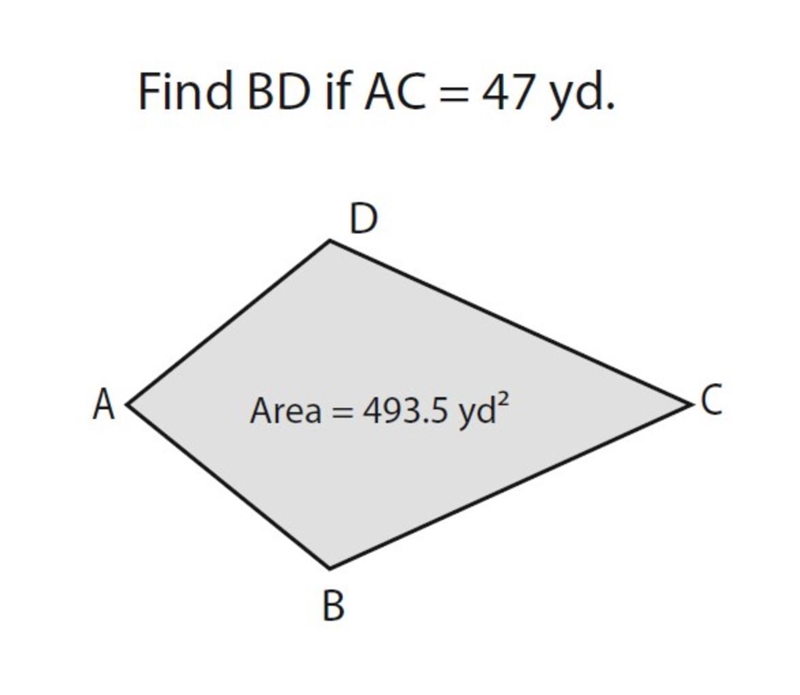 Find BD if AC = 47 yards-example-1