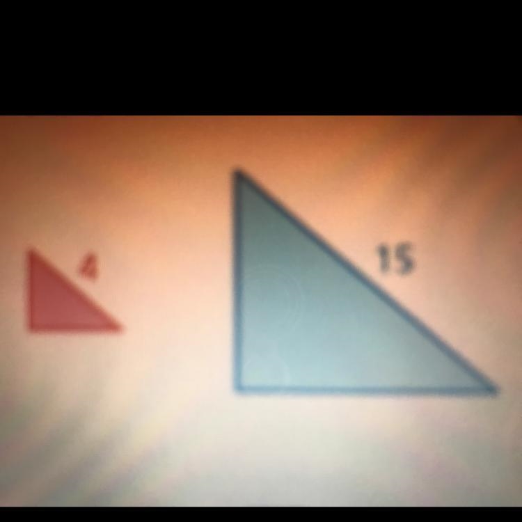 find the value of the ratio (red to blue) of the areas of the similar figures. Write-example-1