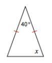 Show work to determine the value of x.-example-1