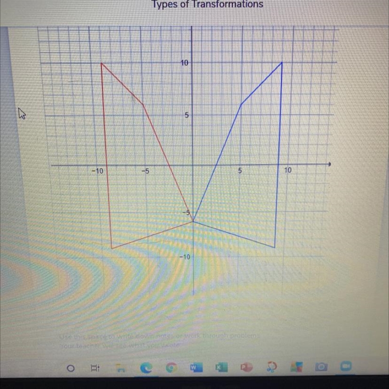 ANSWER ASAP DONT SEND A FILE. IS THIS SHAPE A ROTATION, REFLECTION,TRANSLATION, DILATION-example-1