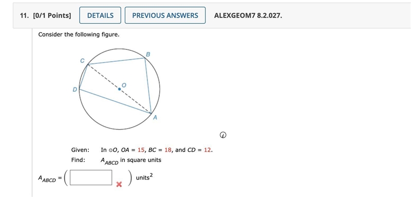 Find: AABCD in square unit.-example-1