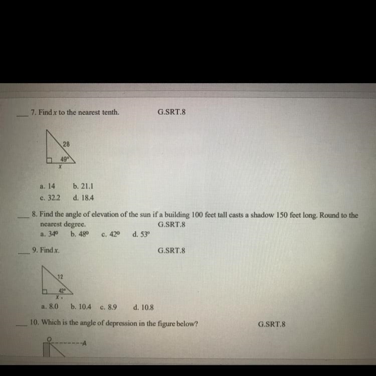 Math help!! Answers to 7,8,9?-example-1